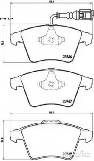 Brembo P85081 Колодки тормозные P85081