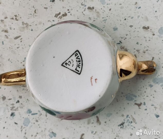 Сувенир самовар гжель фарфоровый