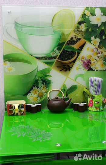 Фотопечать на стекле на кухню