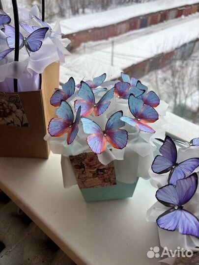 Букеты из бабочек