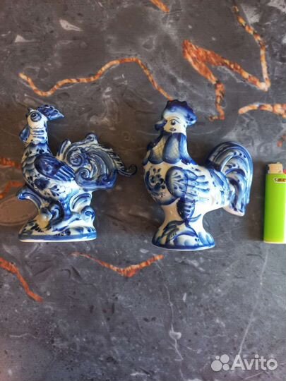 Гжель пара статуэток