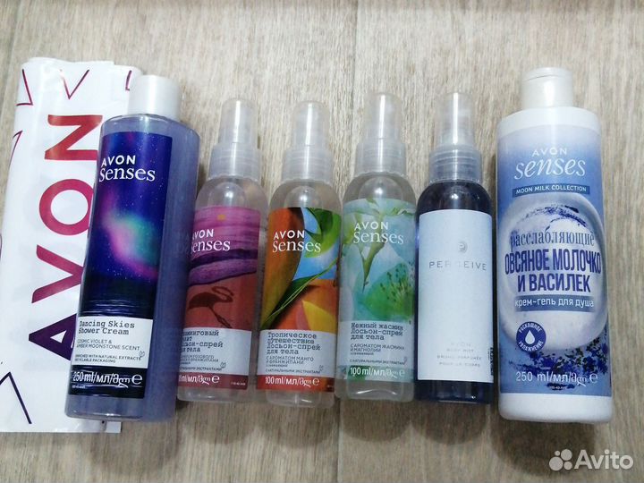 Гель и спрей для душа avon сенсес