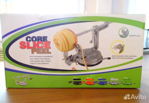 Прибор для очистки и нарезки яблок