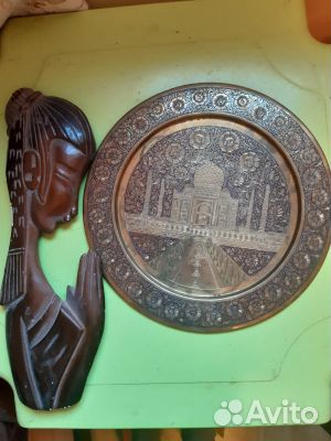 Латунные вазы, поднос Вьетнам,столов. приборы