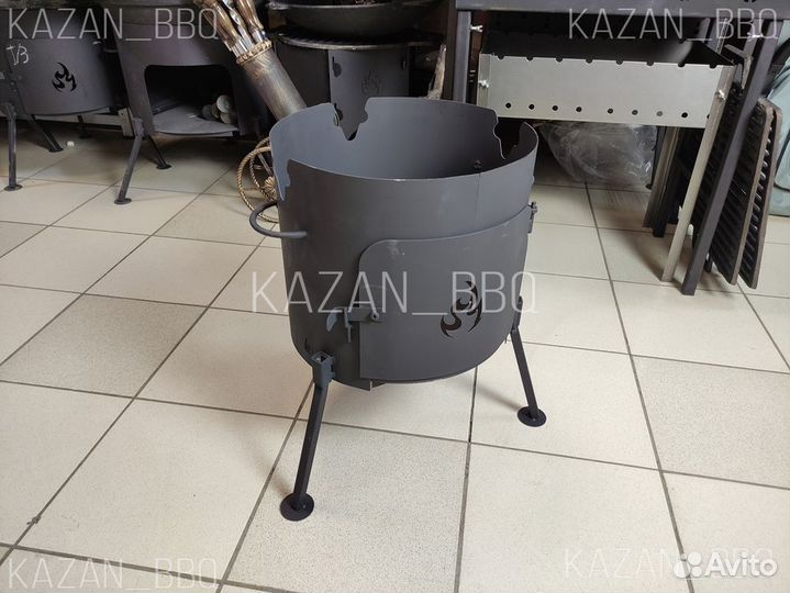 Печь (подставка) с дверкой для казана 8 - 10 л