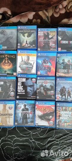 Диски игры для ps4