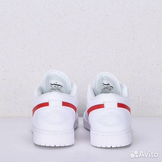 Кроссовки Nike Air Jordan 1 Low White арт 5526-8