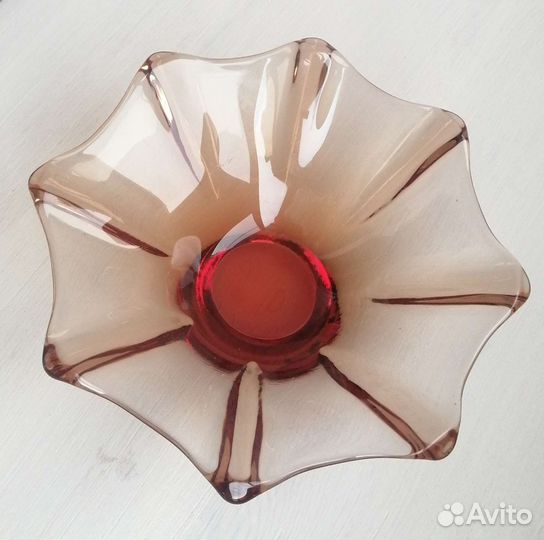 Ваза чешское стекло богемя