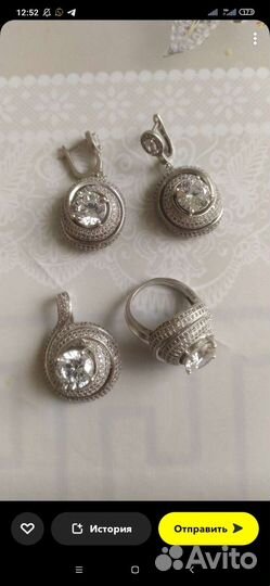 Серебряные серьги