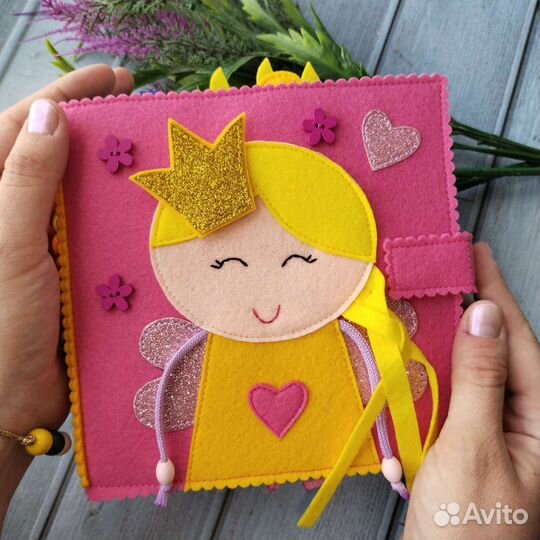 Книжка из фетра Розовая фея