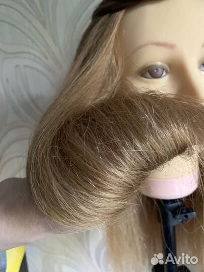 Голова манекен с натуральными волосами