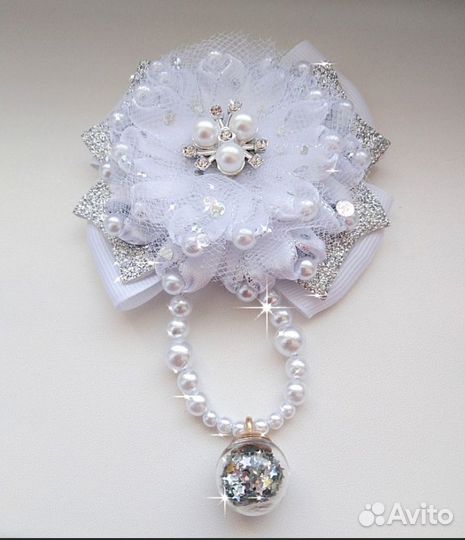 Белые банты, цена за пару