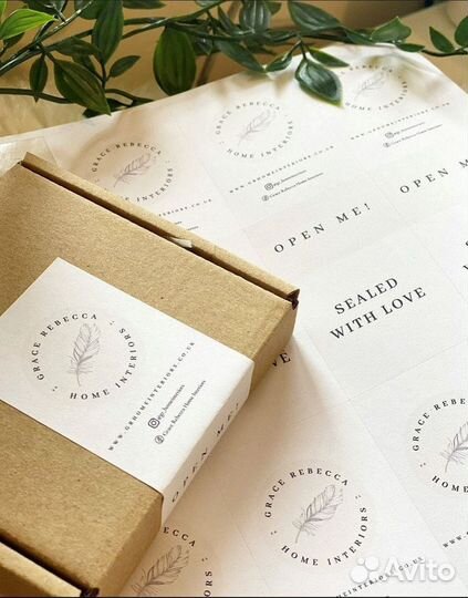 Стильные наклейки и этикетки печать на заказ