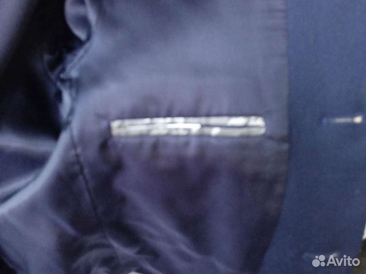 Школьный пиджак для мальчика 122 синий