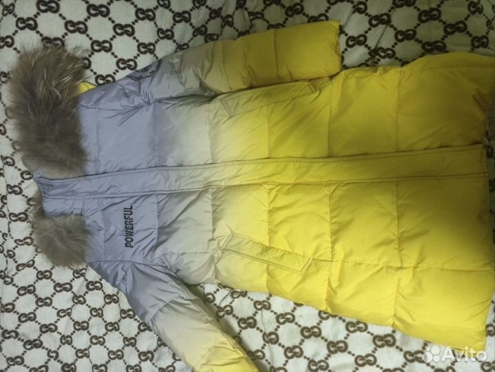 Пуховик зимний длинный женский 146