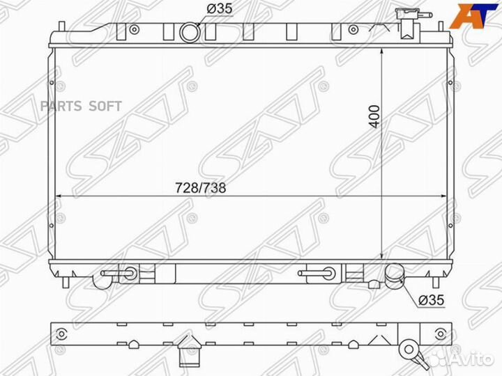 Радиатор Nissan Teana 03-08 NS0004J31V6