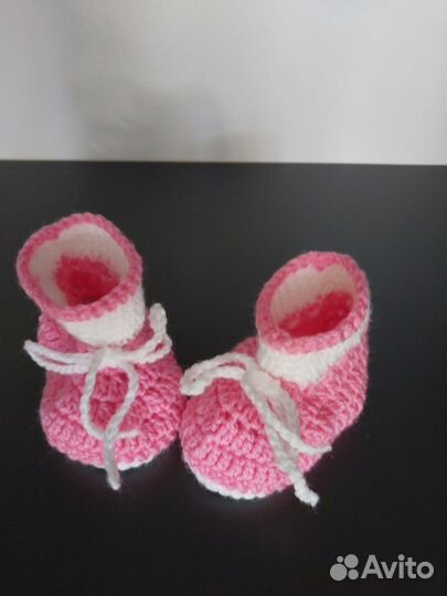 Пинетки детские вязаные