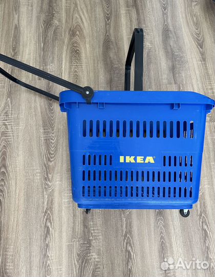 Корзина тележка пластиковая большая