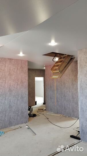 Натяжные потолки установка