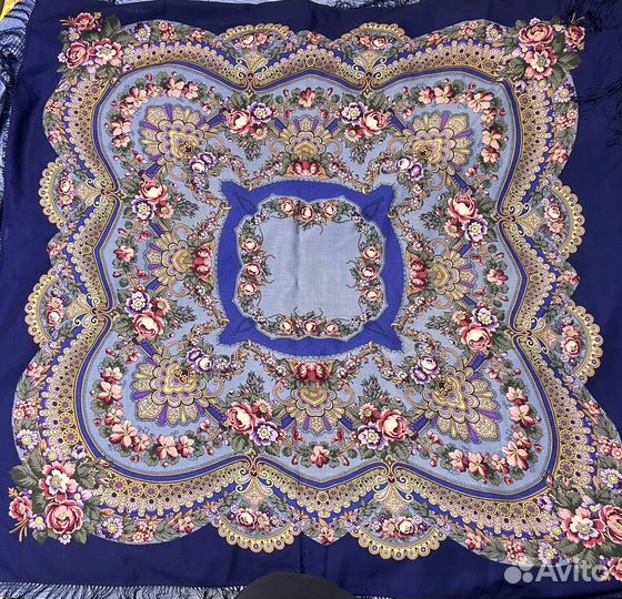 Павлопосадский платок Обручальное колечко