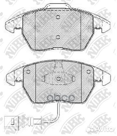 Колодки тормозные дисковые перед PN0348W NiBK