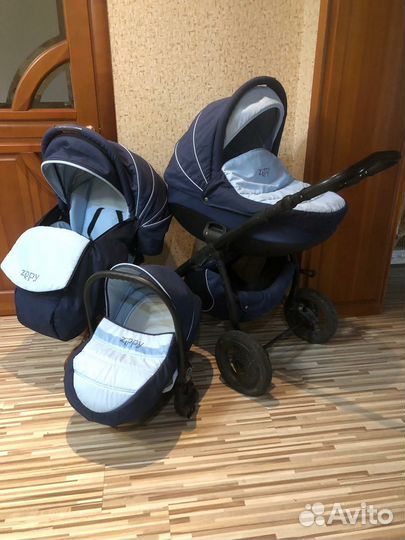 Коляска zippy sport 3 в 1 в отличном состоянии