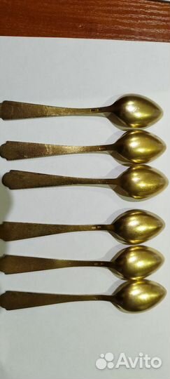 Ложки СССР 916 с эмалью