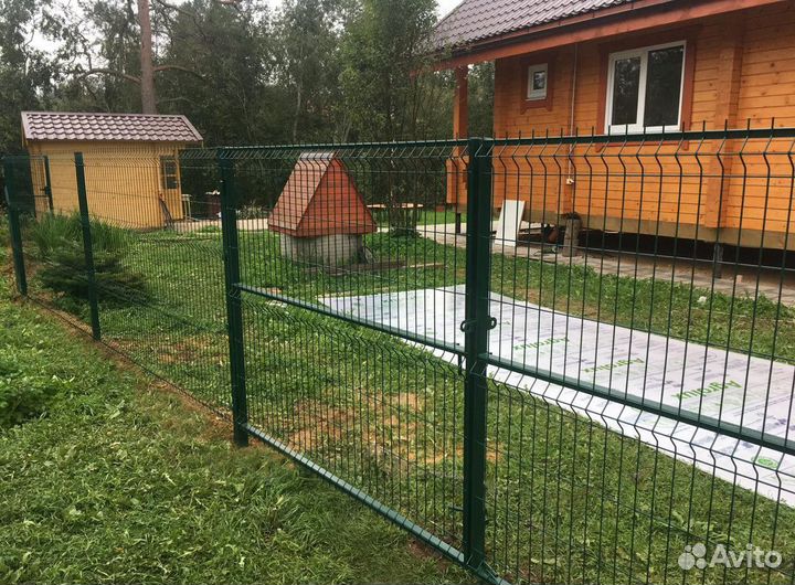 3д забор, 2д забор, временное ограждение