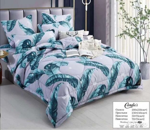 Постельное белье с одеялом евро