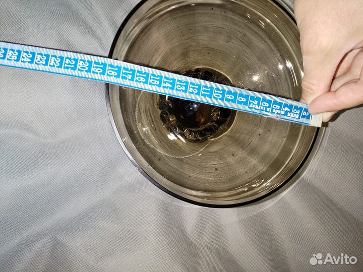 Ваза для фруктов цветное стекло