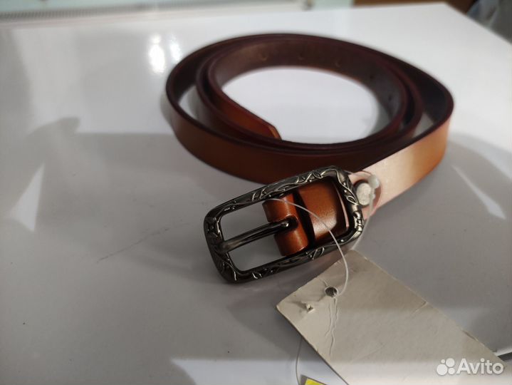 Ремень из натуральной кожи ручной работы