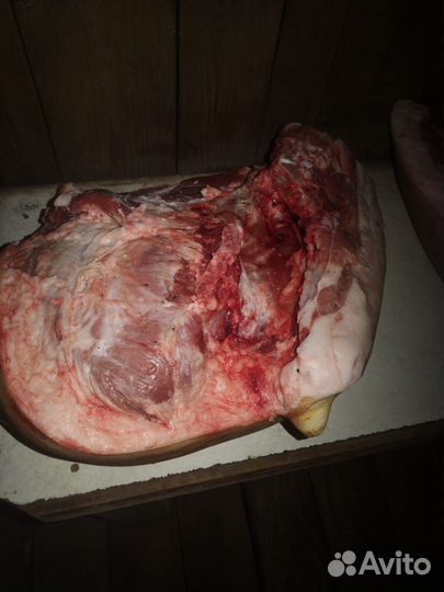 Домашнее мясо и сало