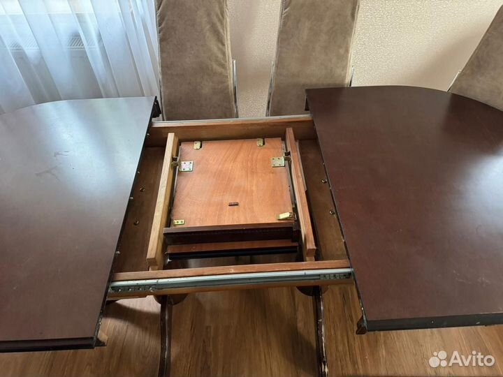 Стол обеденный овальный раздвижной