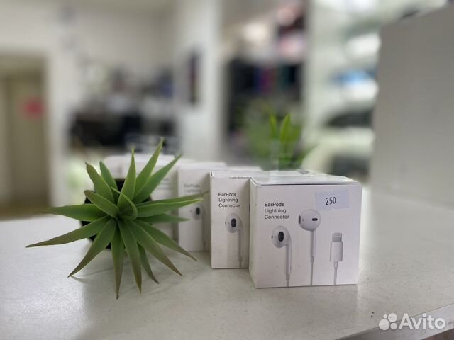 Наушники проводные с Lightning (новые, гарантия)