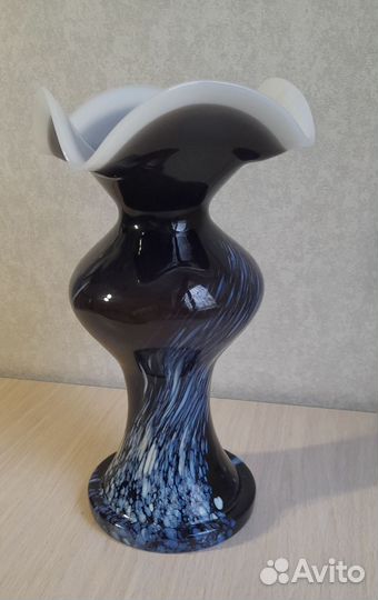 Ваза цветное многослойное стекло СССР