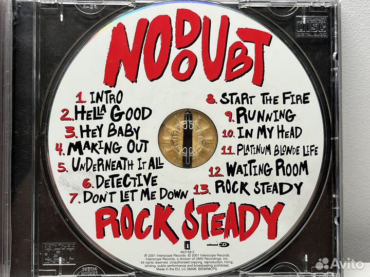 CD No Doubt rock steady