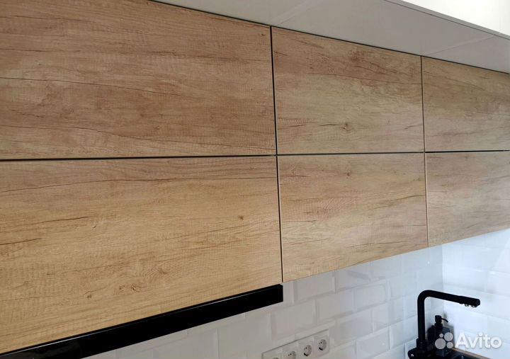 Прямая кухня с мдф фасадами