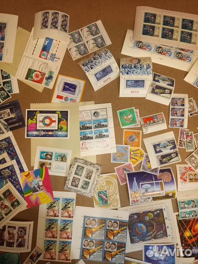 Марки космонавты спутники СССР