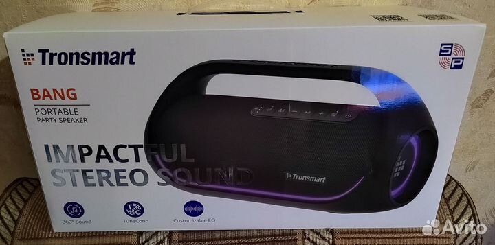Портативная колонка Tronsmart Bang 60W (Черная)