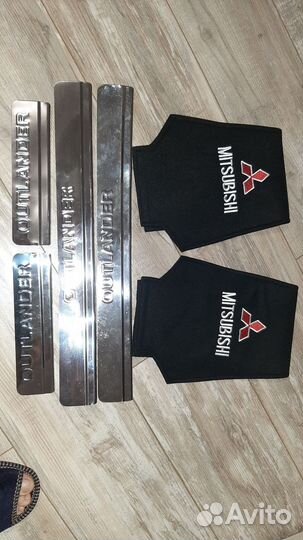 Накладки на пороги mitsubishi outlander