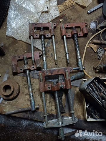 Тиски столярные СССР винты тропеция