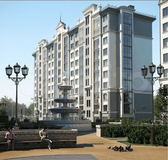 2-к. квартира, 77,1 м², 1/9 эт.