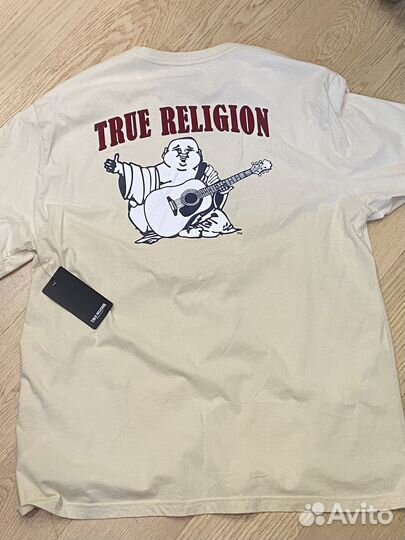 True religion футболка бежевая оригинал