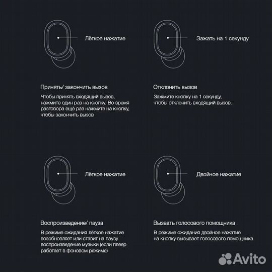 Беспроводные наушники Xiaomi Redmi AirDots S