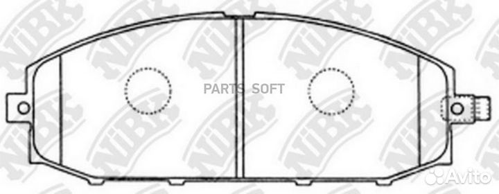 Nibk PN2413 Колодки тормозные nissan patrol 02- пе