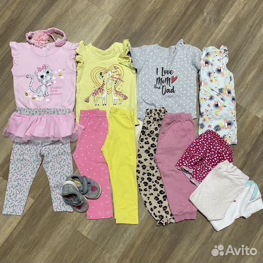 Вещи для девочки пакетом 80-86