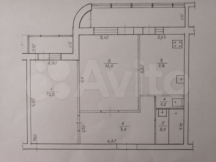 2-к. квартира, 47,3 м², 7/9 эт.