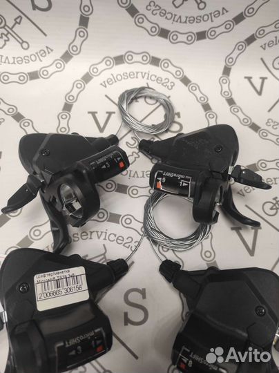 Манетки microshift 3x7, 3x8, 3x9