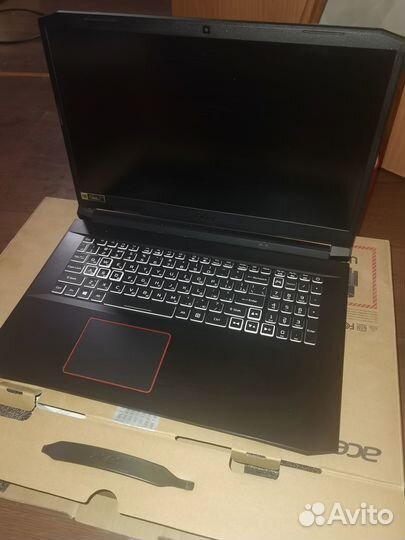 На гарантии 17 Acer nitro 5 RTX3060 16Gb/1tb nvme