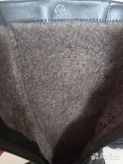 Сапоги зимние нат кожа и мех 34